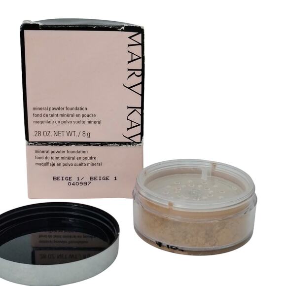 Mary Kay Loose Mineral Powder Foundation Color Beige 1 0.28 oz. NEW DISCONTINUED - Picture 1 of 4